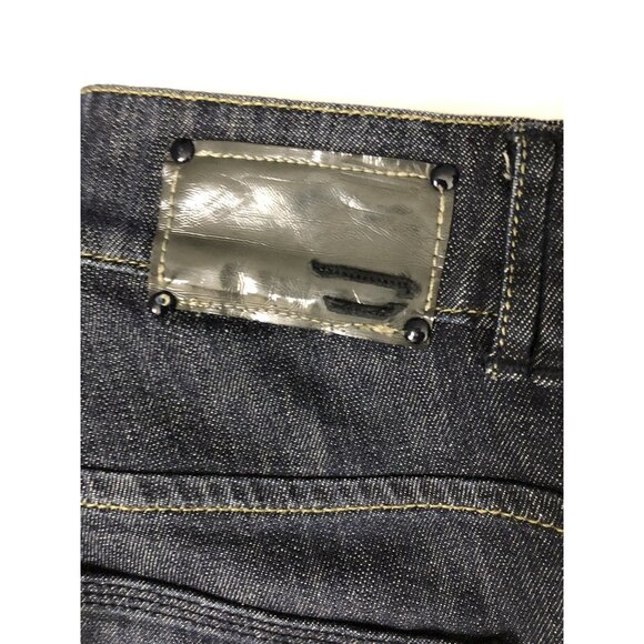 Diesel Industry Brucke Woman 26x30 Blue Denim Jeans Skinny Leg Hemmed Stretch - Picture 3 of 10